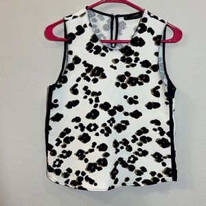 Zara Cheetah Leopard Sleeveless Tank Top Blouse XS